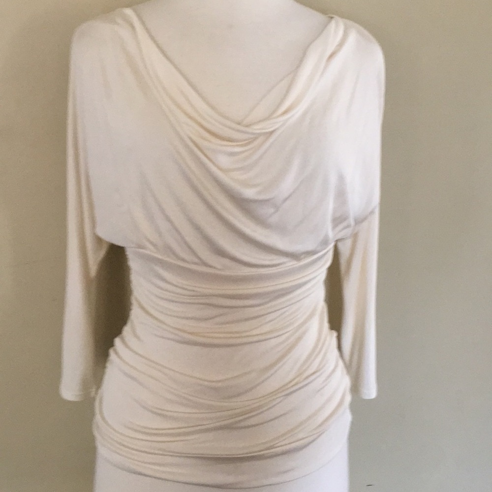 White House Black Market Draped Blouse